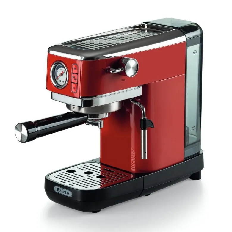 Ekspres Do Kawy ARIETE Perfetto Slim Manometro Moderna 1381/33 - Czerwony