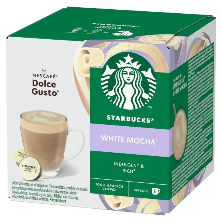 Kapsułki Nescafé Dolce Gusto STARBUCKS® White Mocha 12 Sztuk