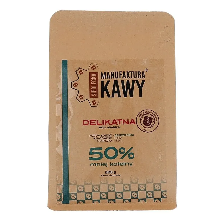 Kawa Ziarnista SIEDLECKA MANUFAKTURA KAWY Mieszanka Delikatna 225g