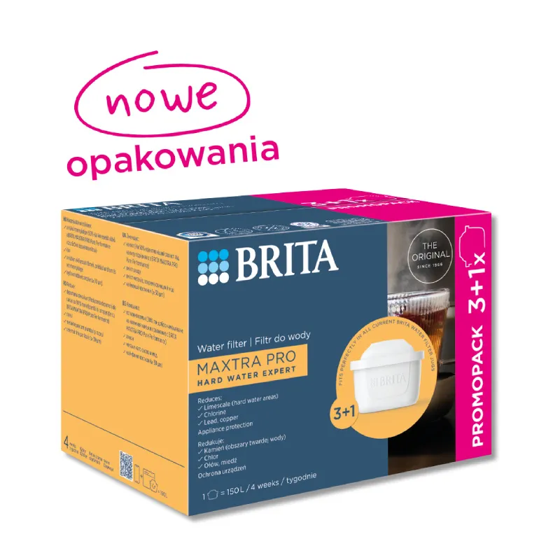 Filtr Wody BRITA MAXTRA PRO Hard Water Expert 3+1 szt