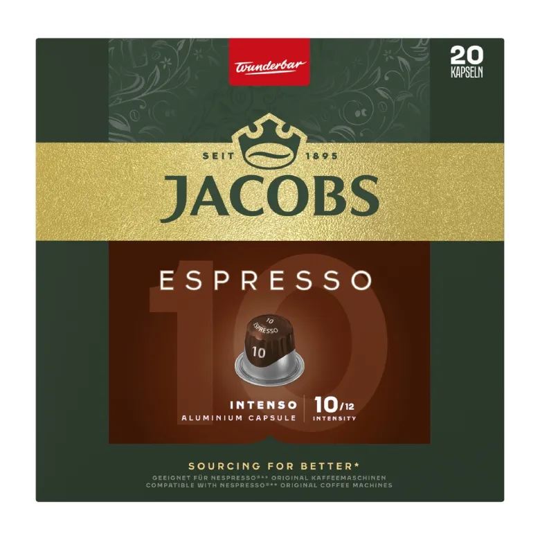 Kapsułki Do Nespresso JACOBS Espresso 10 Intenso 20 szt