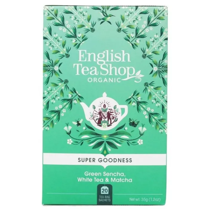 Herbata ENGLISH TEA SHOP Green Sencha White TEA Matcha 20x1,75g - Zielona