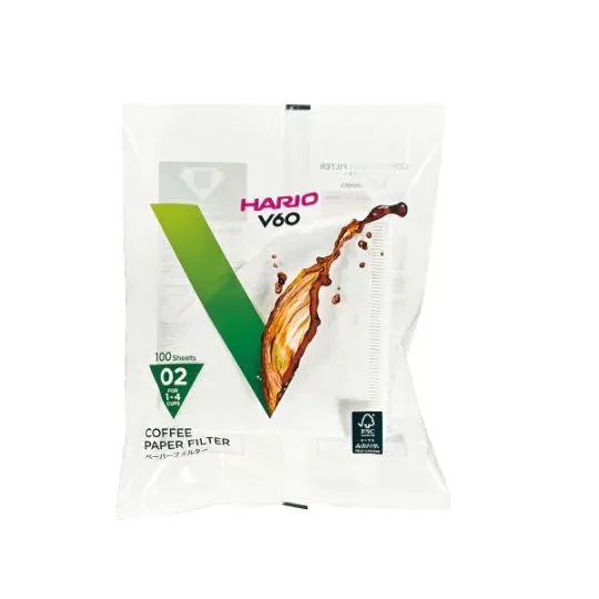 Filtry Papierowe Do Dripa HARIO V60-02 100szt