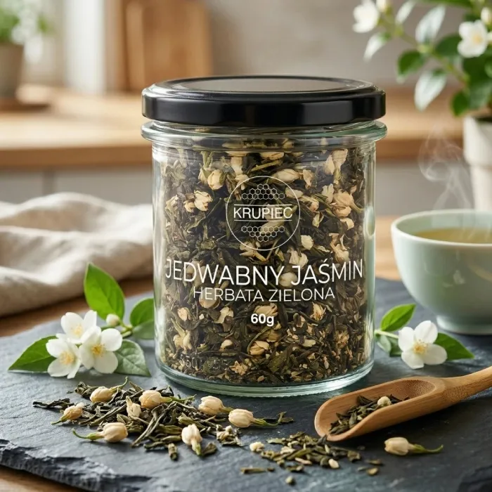 Herbata KRUPIEC Jedwabny Jaśmin 60g - Zielona
