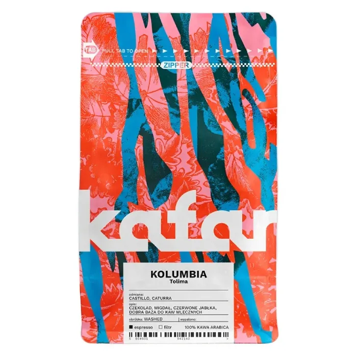 Kawa Ziarnista KAFAR Kolumbia Tolima Espresso 250g
