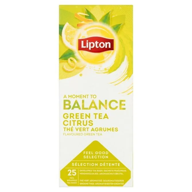 Herbata LIPTON Classic Green Tea Citrus 25x1,3g - Zielona