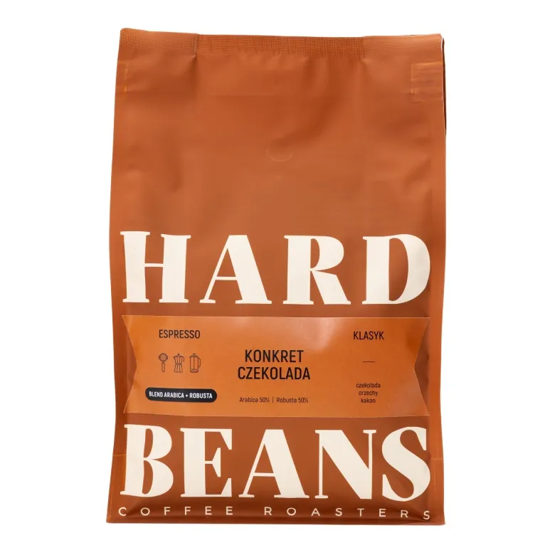 Kawa Ziarnista HARD BEANS Konkret Czekolada Espresso 1kg