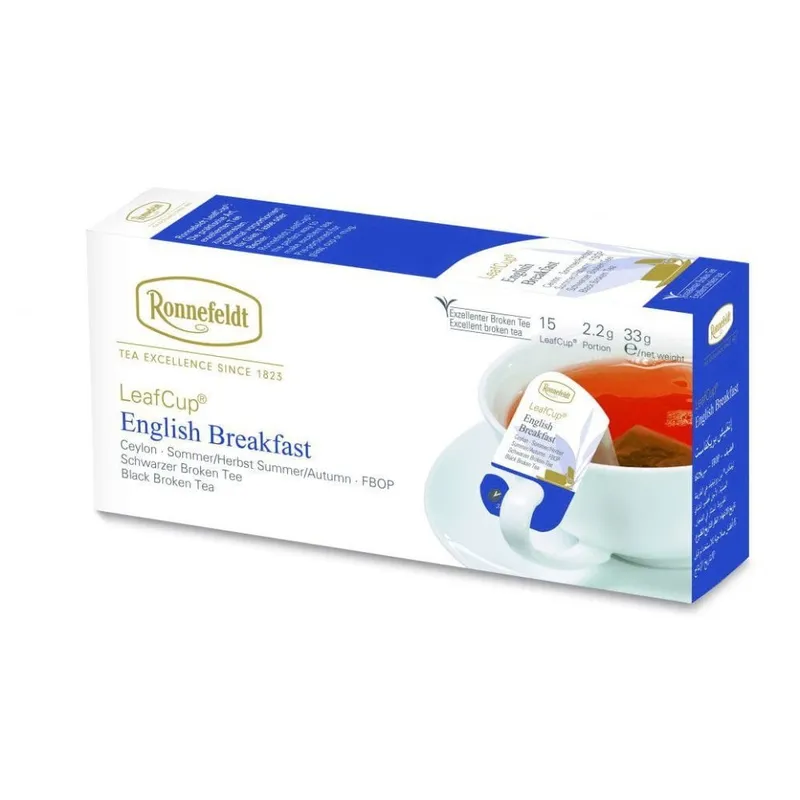 Herbata RONNEFELDT Leaf Cup Classic English Breakfast 15x2,2g - Czarna