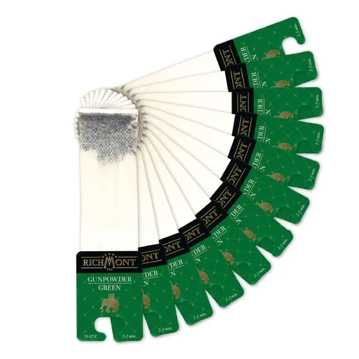 Herbata RICHMONT Gunpowder Green 12x4g - Zielona