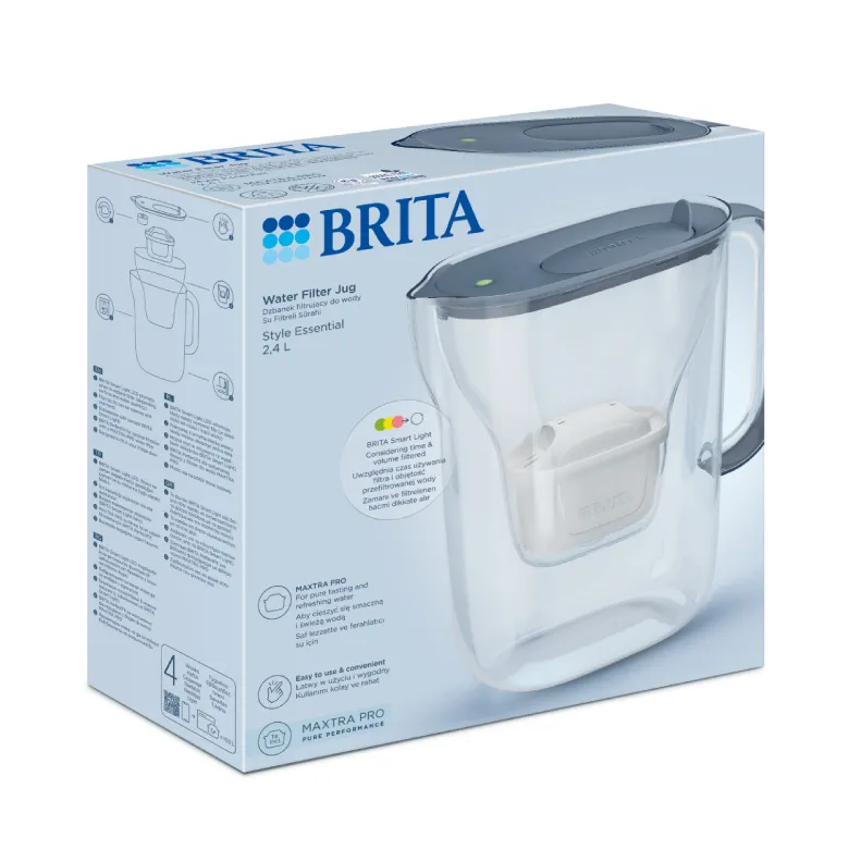 Dzbanek Filtrujący BRITA Style Essential MAXTRA PRO Pure Performance 2,4 l - Grafitowy