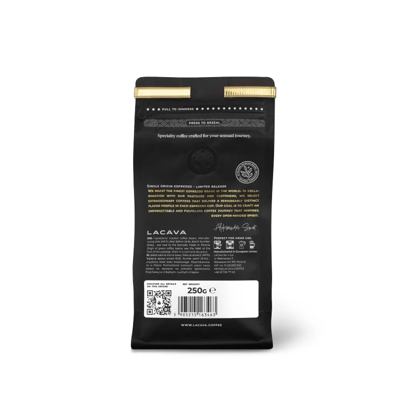 Kawa Ziarnista LACAVA Rwanda Muhondo Espresso 250g