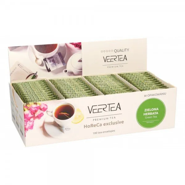 Herbata VEERTEA Green Tea 100x1,5g - Zielona