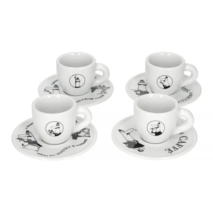 Zestaw Filiżanek Do Kawy BIALETTI Carousel - 4 Sztuki