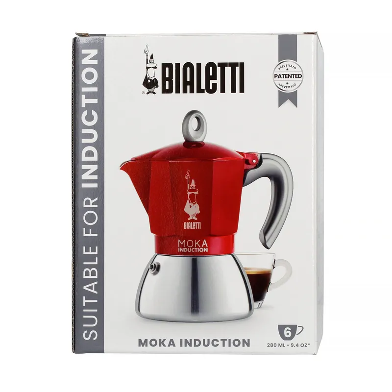 Kawiarka BIALETTI New Moka Induction 6 Filiżanek - Czerwona