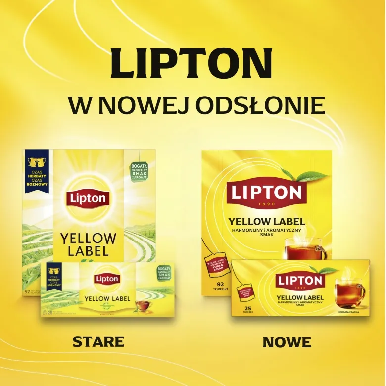 Herbata LIPTON Yellow Label 50x2g - Czarna