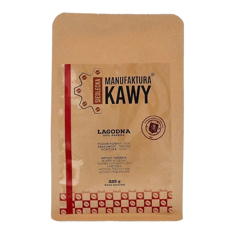 Kawa Ziarnista SIEDLECKA MANUFAKTURA KAWY Mieszanka Łagodna 225g