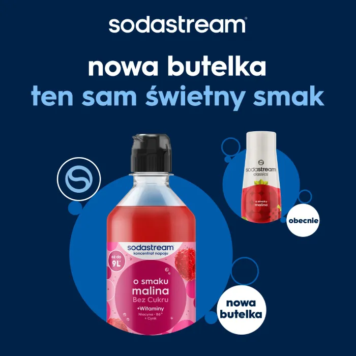 Syrop SODASTREAM Malina 440 ml - Bez Cukru