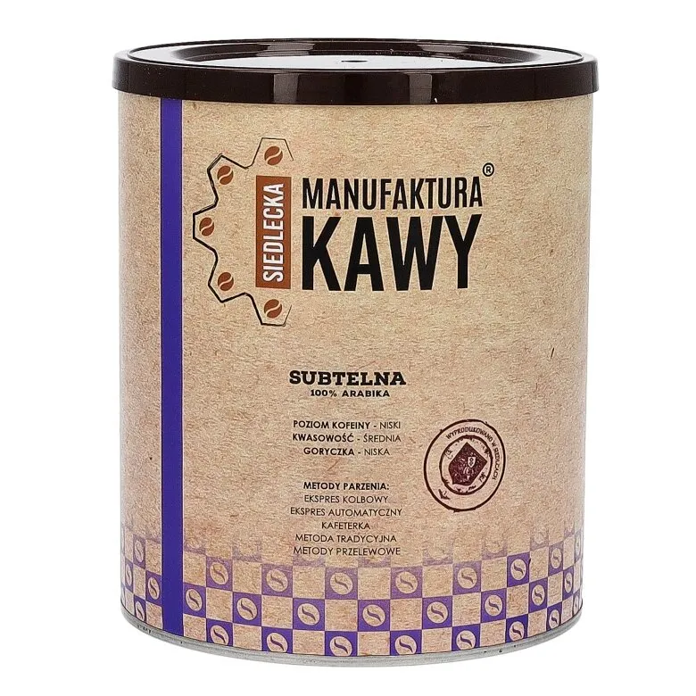 Kawa Mielona SIEDLECKA MANUFAKTURA KAWY Mieszanka Subtelna 250g