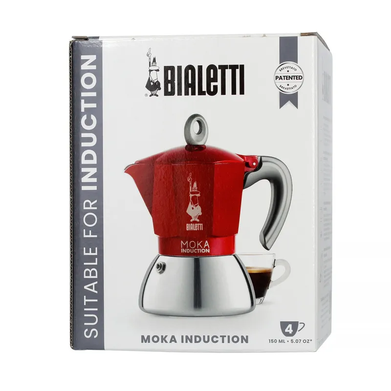 Kawiarka BIALETTI New Moka Induction 4 Filiżanki - Czerwona
