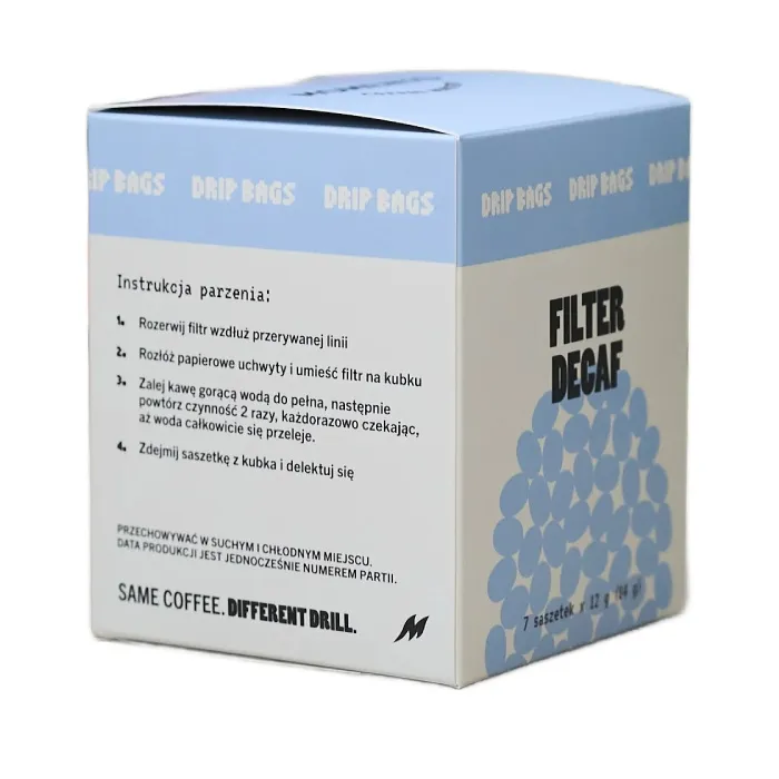 Dripbagi MOMENTO Filter Decaf - Bezkofeinowa 7x12g
