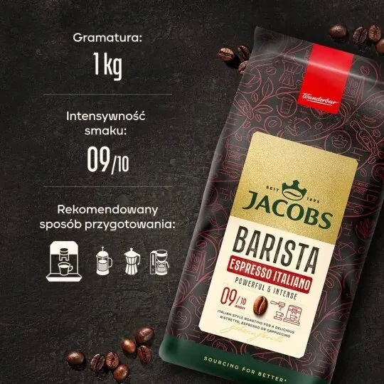 Kawa Ziarnista JACOBS Barista Editions Espresso Italiano 1kg