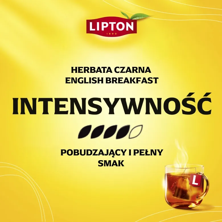 Herbata Czarna LIPTON English Breakfast 100g - 50 Torebek
