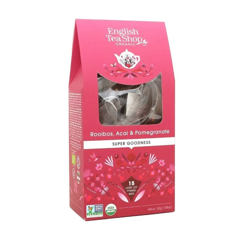 Ziołowa Herbata ENGLISH TEA SHOP Rooibos, Acai & Pomegranate 15x2g